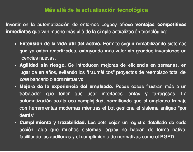 texto sobre rpa de la newsletter de coremain